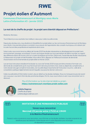 Lettre d'information n°3