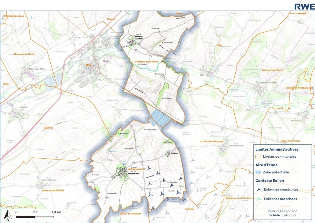 Carte de la zone d'étude